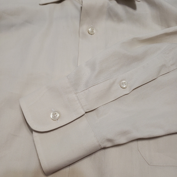 ROBERT TALBOTT Cream Collar button down shirt - Picture 4 of 6